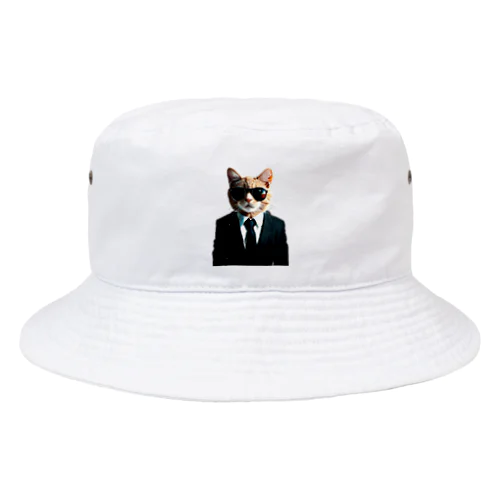 サングラスを掛けた猫 Bucket Hat