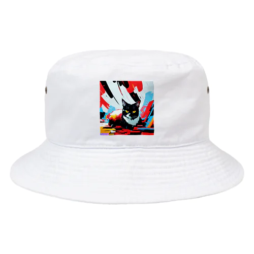 シックなcat Bucket Hat