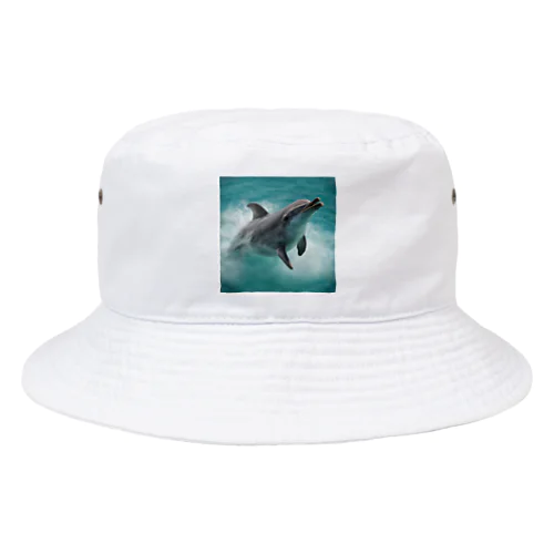 はしゃぐイルカ Bucket Hat