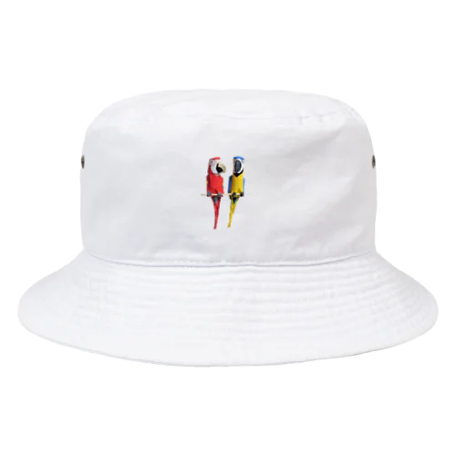 紙コップのコンゴウインコ Bucket Hat