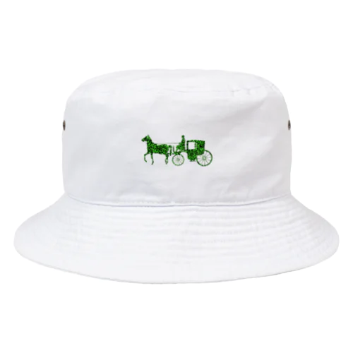 馬車　green Bucket Hat