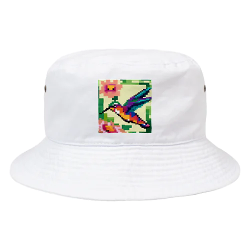 ドット絵ハチドリ Bucket Hat