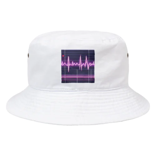 かっこいい心電図波形 Bucket Hat