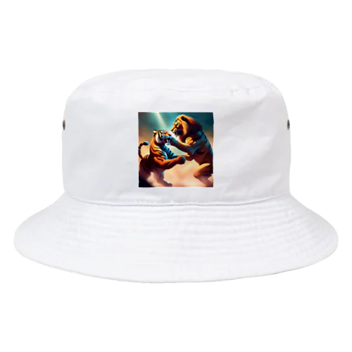 ライオンVSトラ Bucket Hat