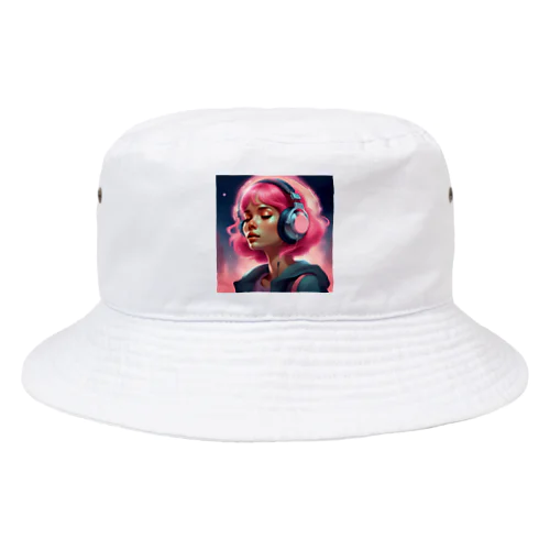 ピンク髪の少女 リアルVer. Bucket Hat