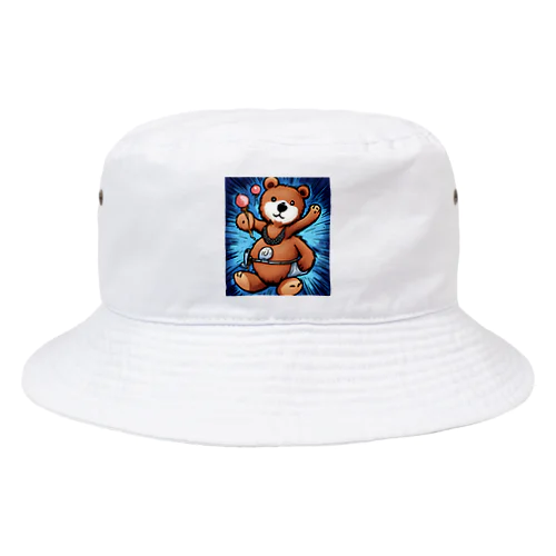 ヒップホップなクマさん Bucket Hat