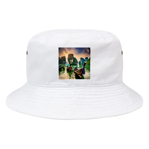 タイの美しい海と夕暮れ Bucket Hat