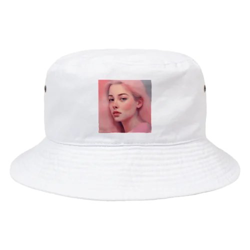 ピンクのチーク美女 Bucket Hat