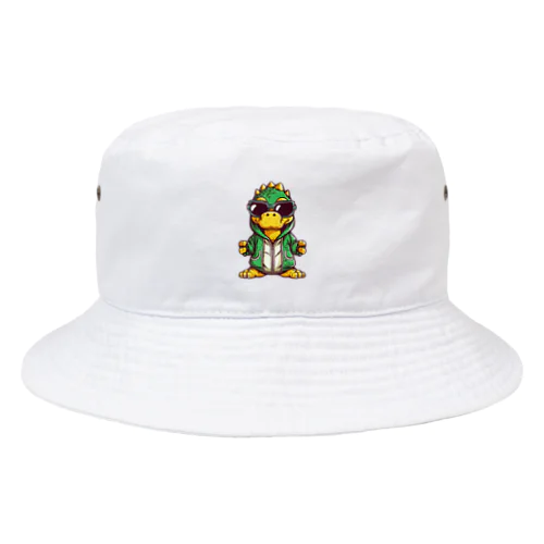 パーカーを着たワニ Bucket Hat