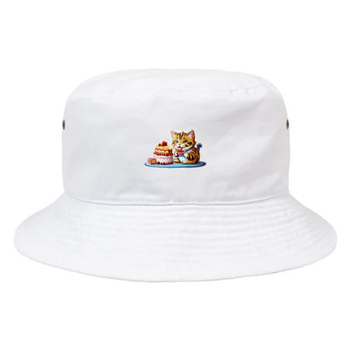 ぱくぱくネコちゃん Bucket Hat