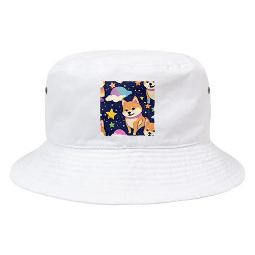 夜空に柴犬 Bucket Hat