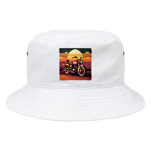 レトロバイクドット　夕日編　№３ Bucket Hat