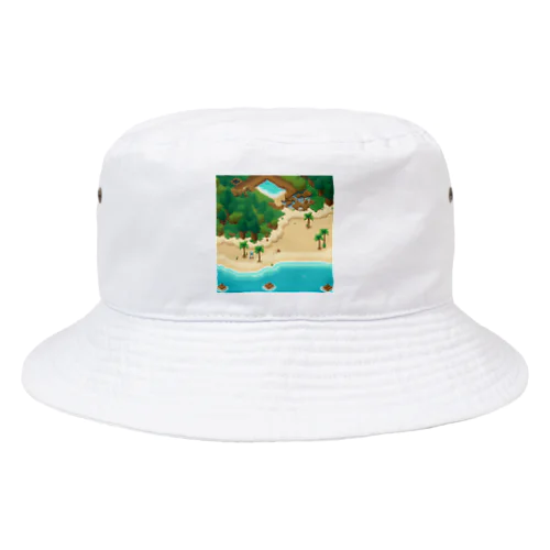 美しいビーチ Bucket Hat