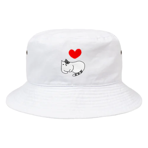 l  love ねこ Bucket Hat