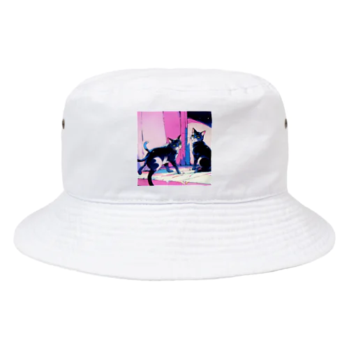 1980sの猫又 Bucket Hat