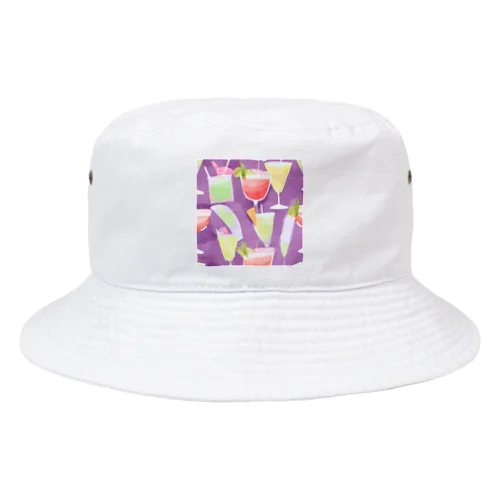 カクテルグラス Bucket Hat