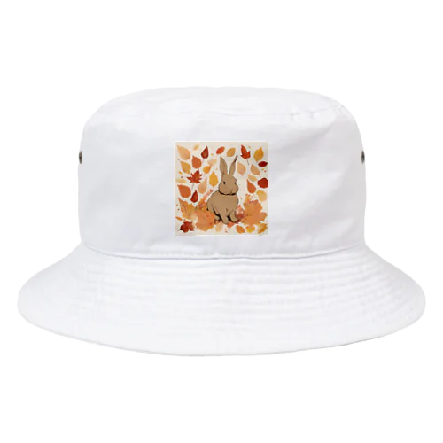 紅葉とうさぎ🐰 Bucket Hat