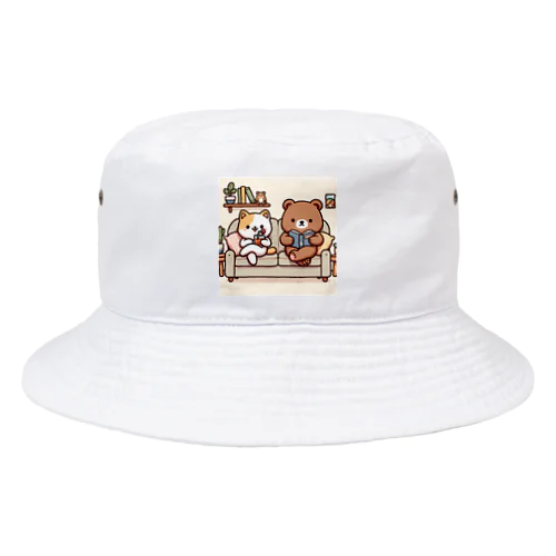 ゆるゆる休日Tシャツ Bucket Hat