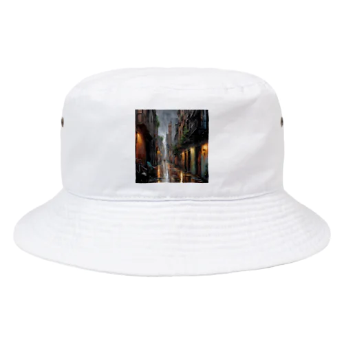 雨上がりの路地裏 Bucket Hat