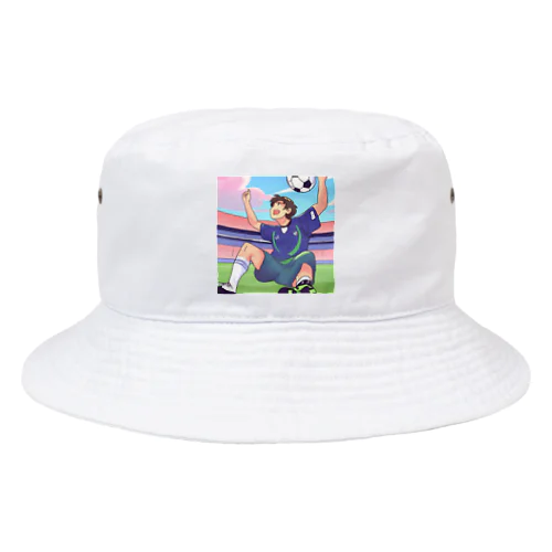 ワールドカップ優勝を夢見るサッカー少年 Bucket Hat