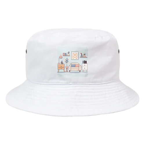 家具のシンプルで可愛いカラーイラスト Bucket Hat