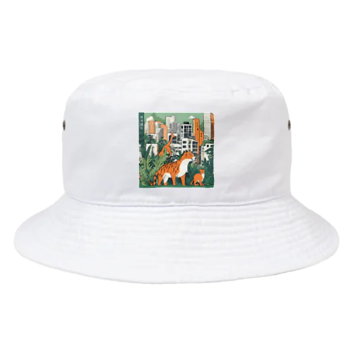 都会の動物 Bucket Hat