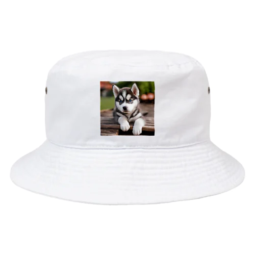 シベリアンハスキーの子犬のグッズ Bucket Hat