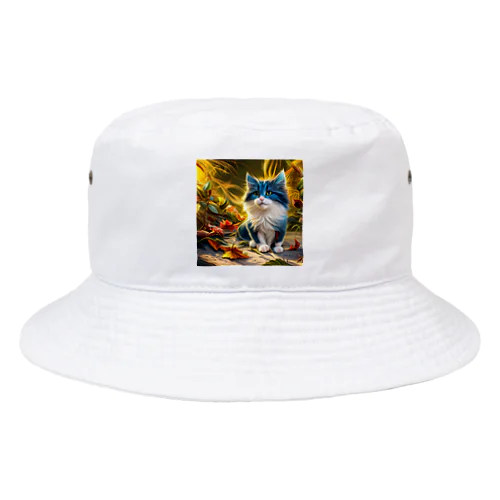 にゃんにゃんニャンコ Bucket Hat