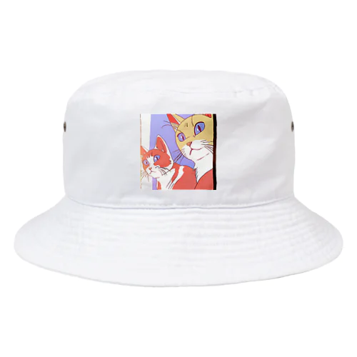 夕映え双猫 Bucket Hat