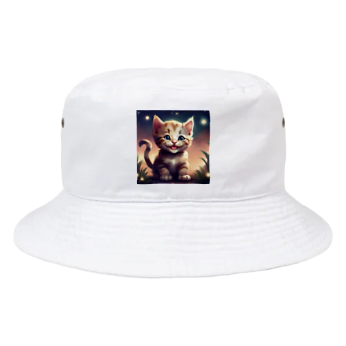 笑顔の子猫グッズ Bucket Hat