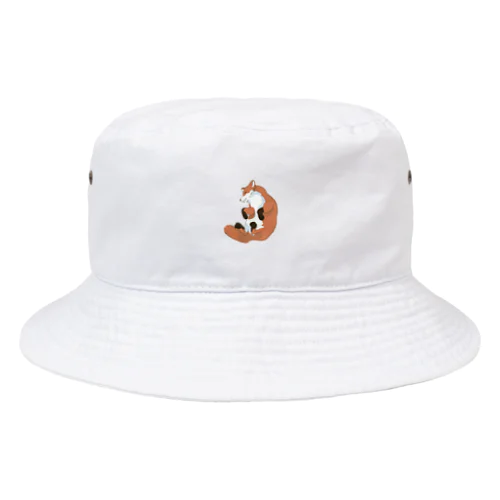 腹見せキツネ Bucket Hat