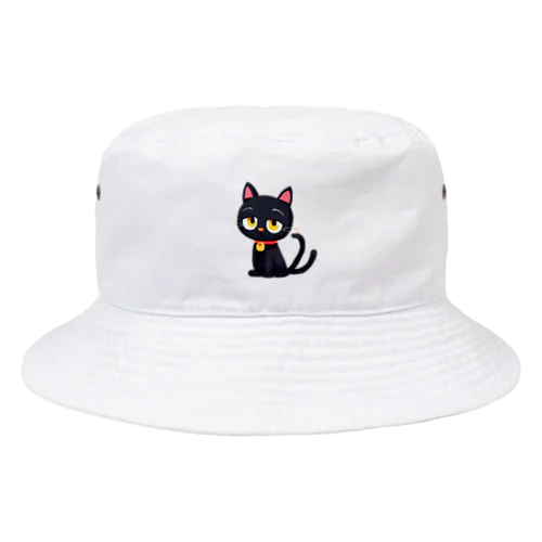 見つめる黒猫 Bucket Hat