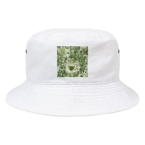 グリーンティーのアート　green tea art Bucket Hat