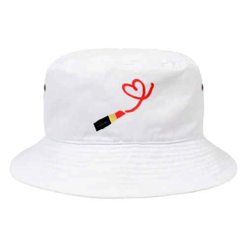 赤リップ Bucket Hat