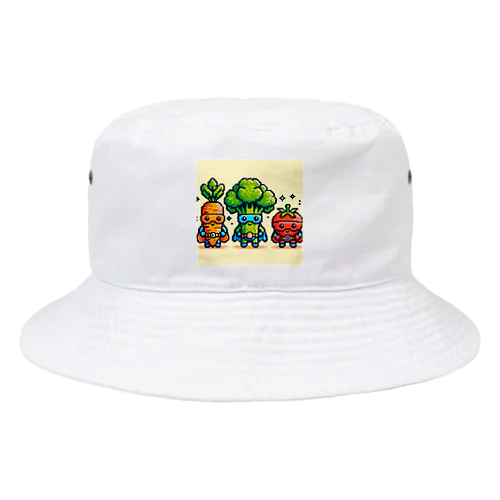 ドットヒーローになる野菜達A Bucket Hat