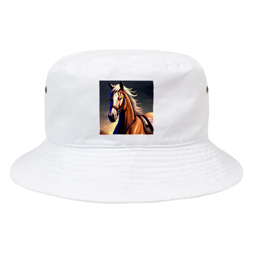 馬(horse) Bucket Hat