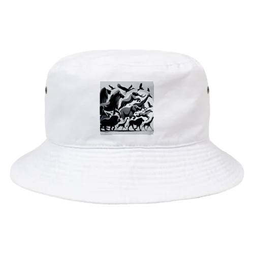 珍しい動物コレクションデザイン Bucket Hat