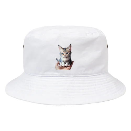 "手のひらの猫"  Bucket Hat