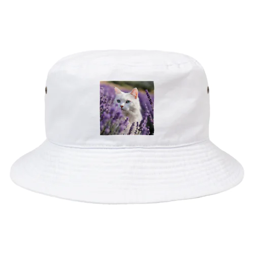 ラベンダー猫 Bucket Hat