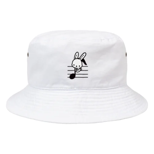 音符♪＆うさちゃん🐰 Bucket Hat