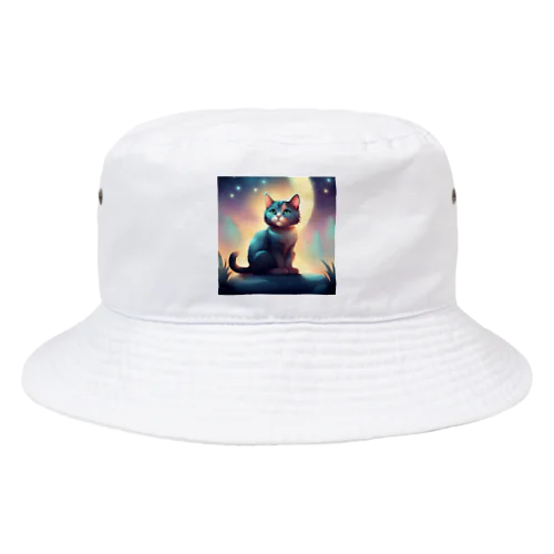 ただかわいい猫のイラストグッズ Bucket Hat