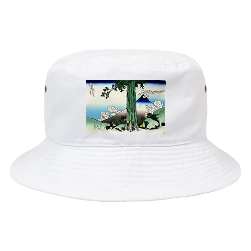 北斎「富嶽三十六景⑰　甲州三嶌越」葛飾北斎の浮世絵 Bucket Hat