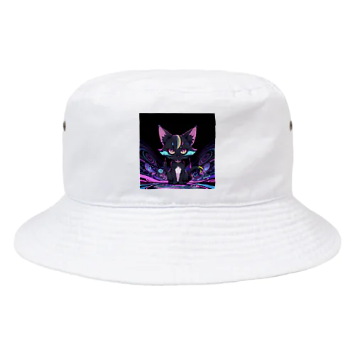 サイケデリックネコ Bucket Hat