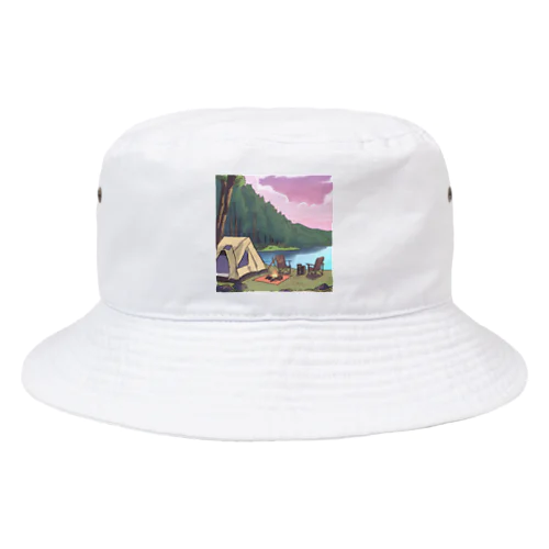 キャンプ気分 Bucket Hat