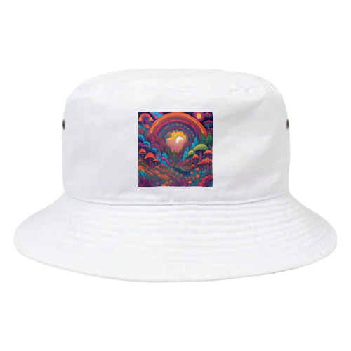 サイケな自然イラストグッズ Bucket Hat