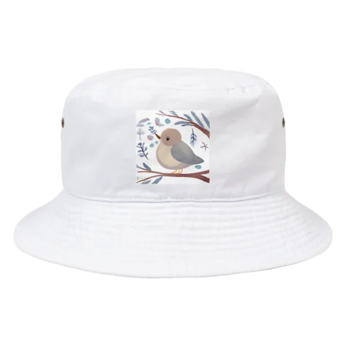 冬の小鳥　グッズ Bucket Hat