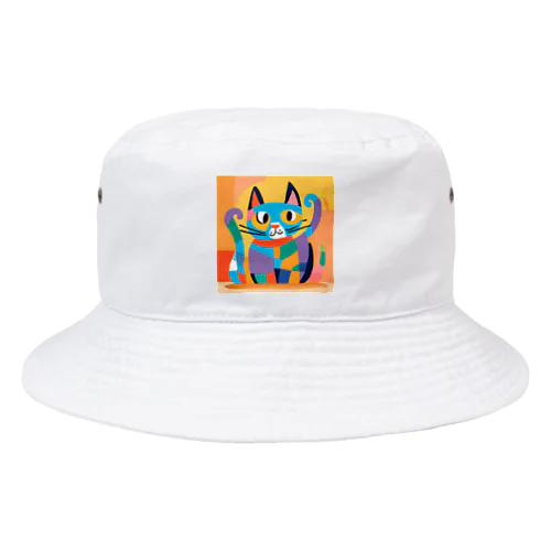 カラフルな猫 Bucket Hat