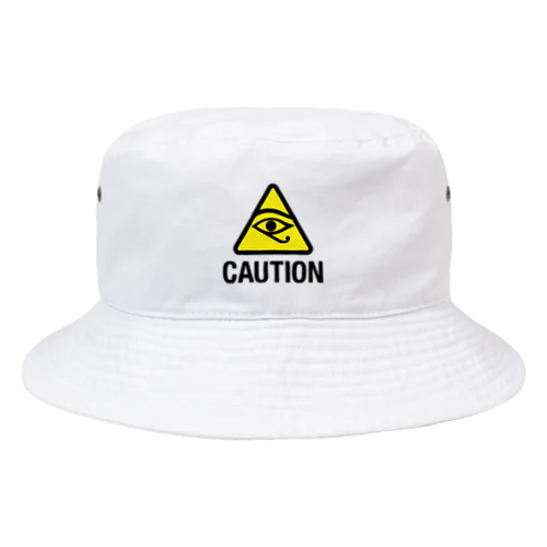 #06👽CAUTION ホルスの目 Bucket Hat