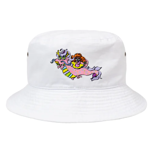 【辰年】ドラゴンと むぎゅっとチョモパチョ Bucket Hat