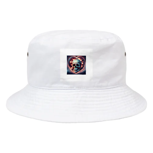 ガイコツとハート Bucket Hat